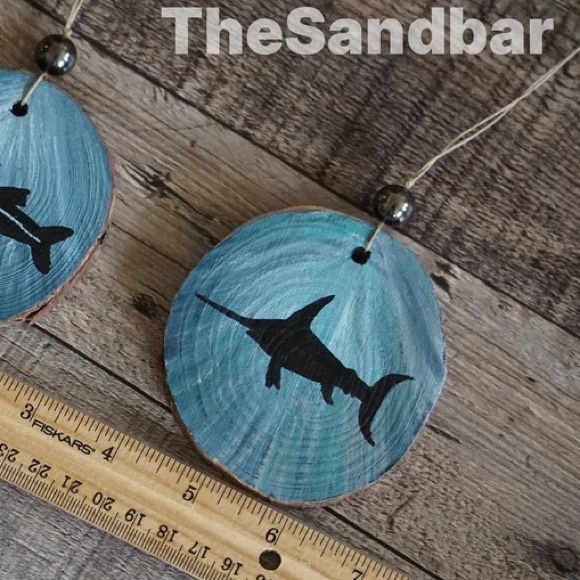 Sailfish Ornament Hand Painted Wood Ornament Fishing Ornament Gift TheSandb… - Picture 4 of 5